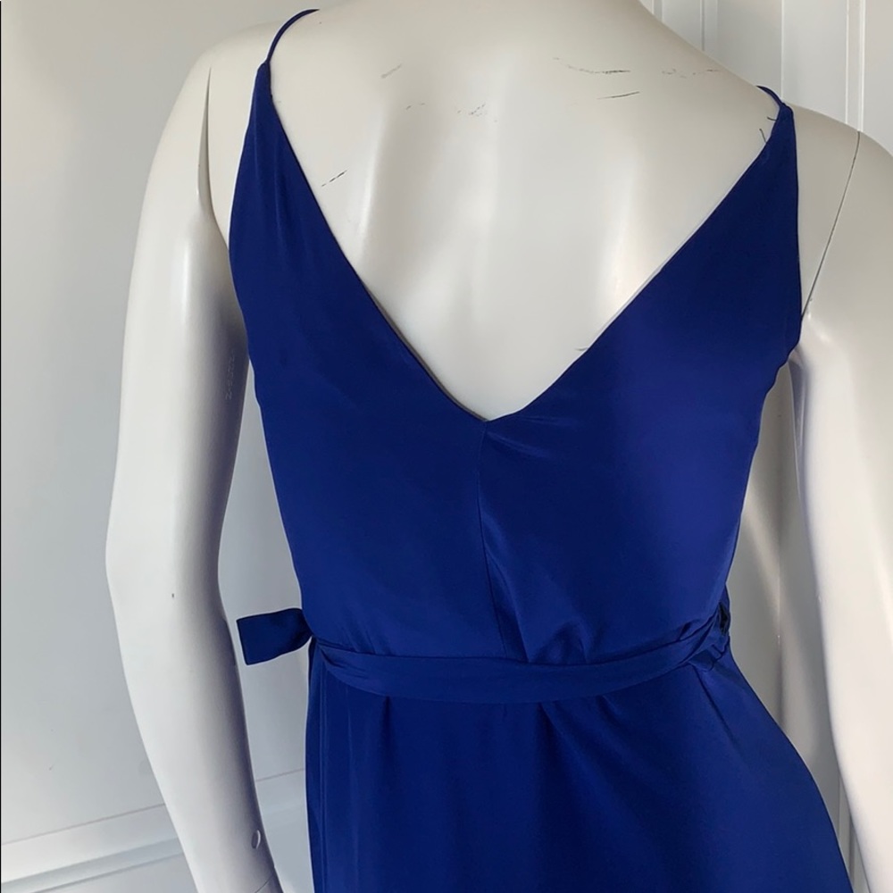 NWT Amanda Uprichard Royal Blue Wrap Maxi M - Picture 9 of 13